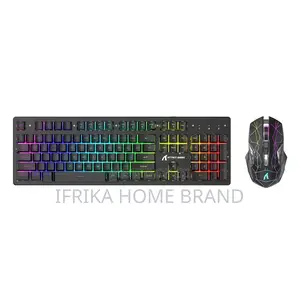 Wireless Gaming Keyboard Mouse Rechargeable Ergonomic RGB