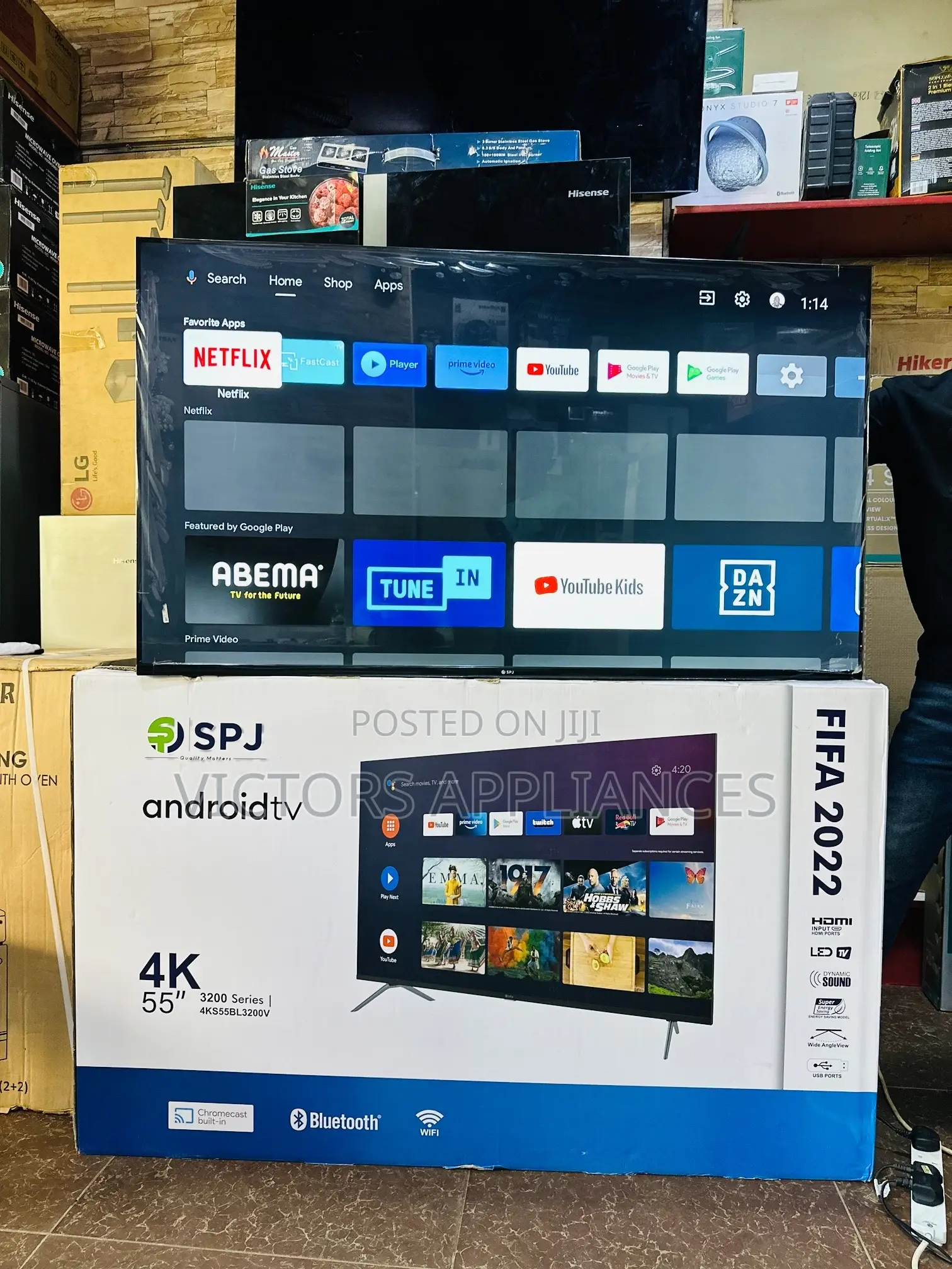 55inches SPJ Android Frameless Smart Tv