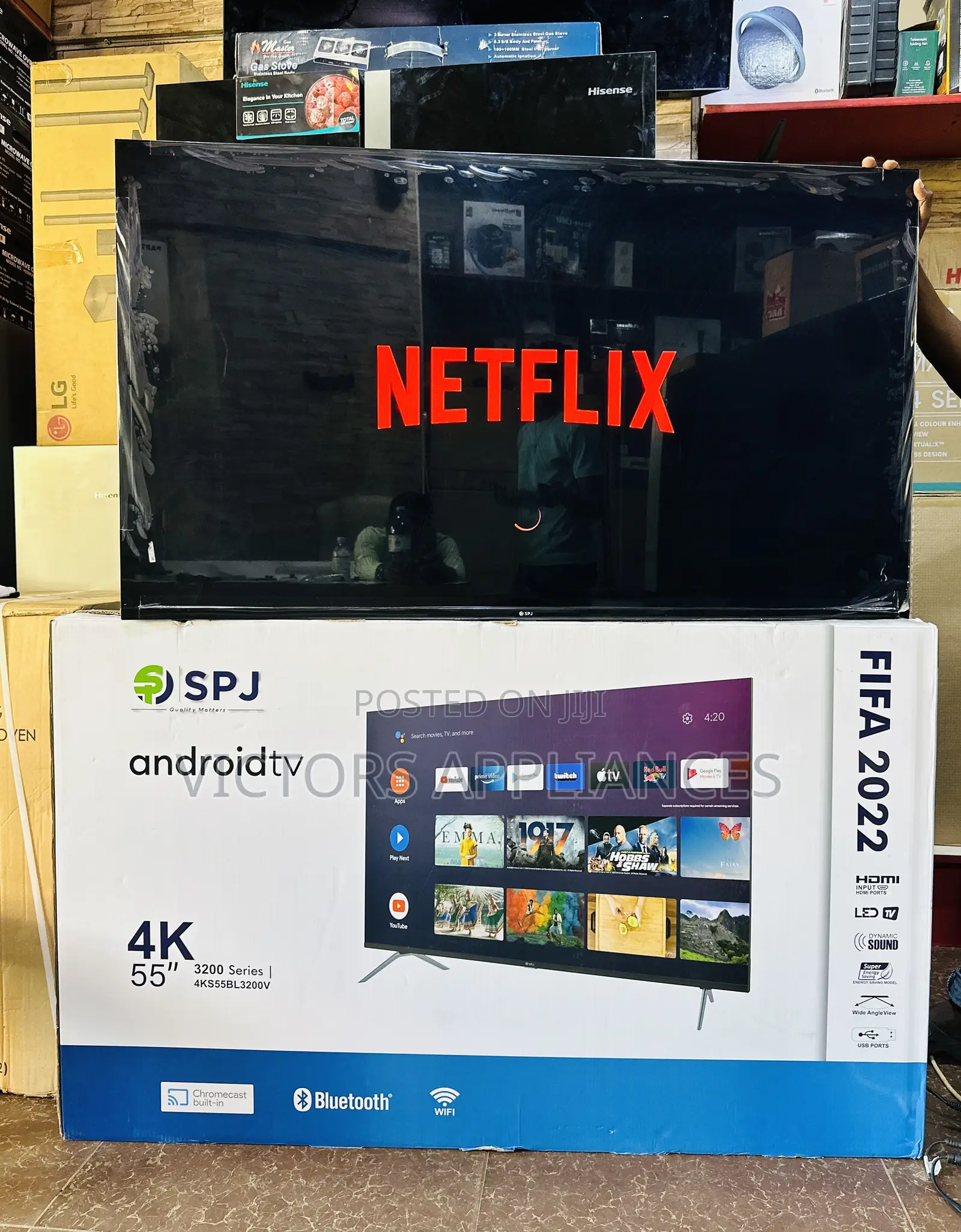 55inches SPJ Android Frameless Smart Tv