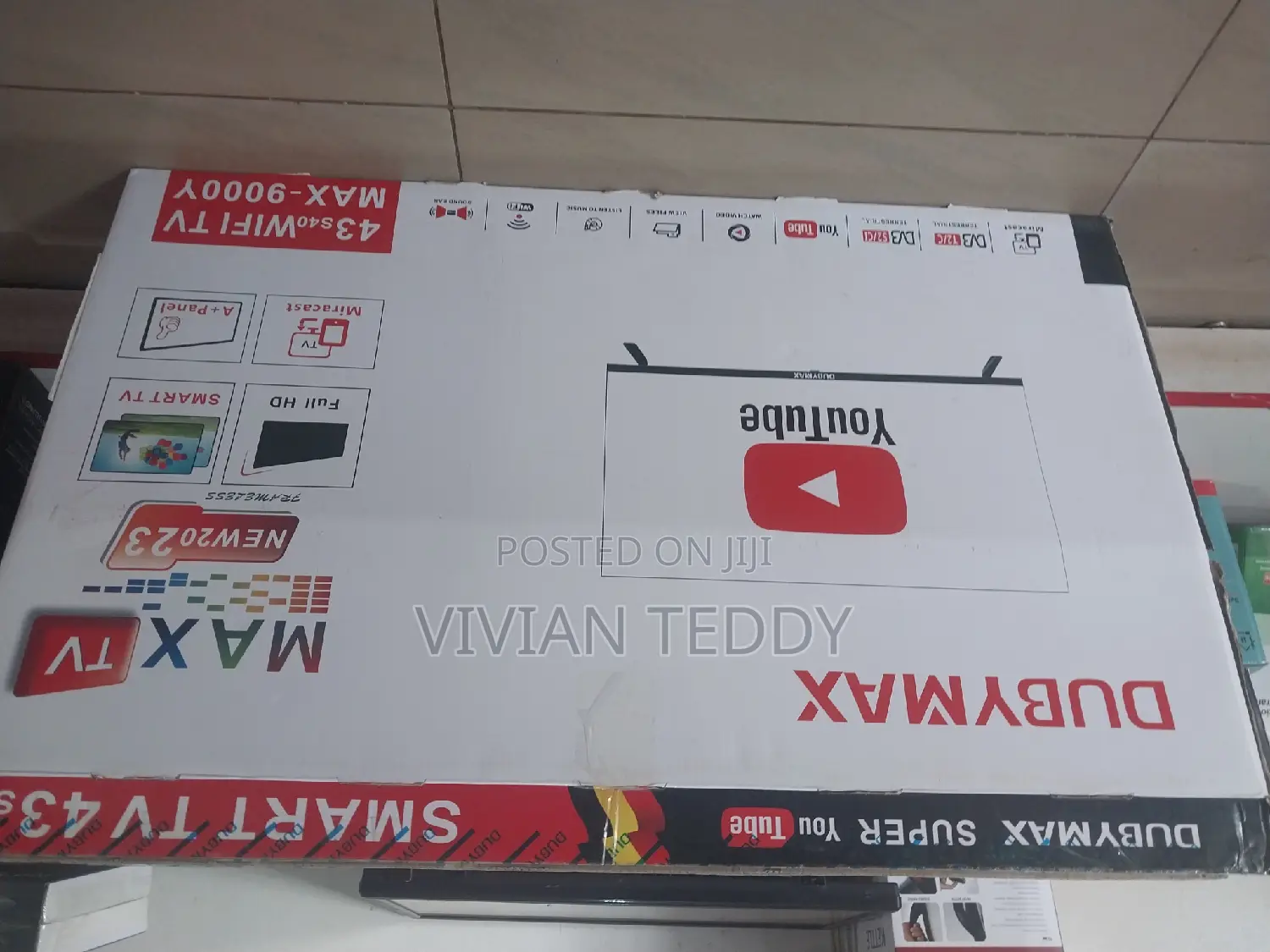 43" Led Dabymax TV Flat Screen Smart