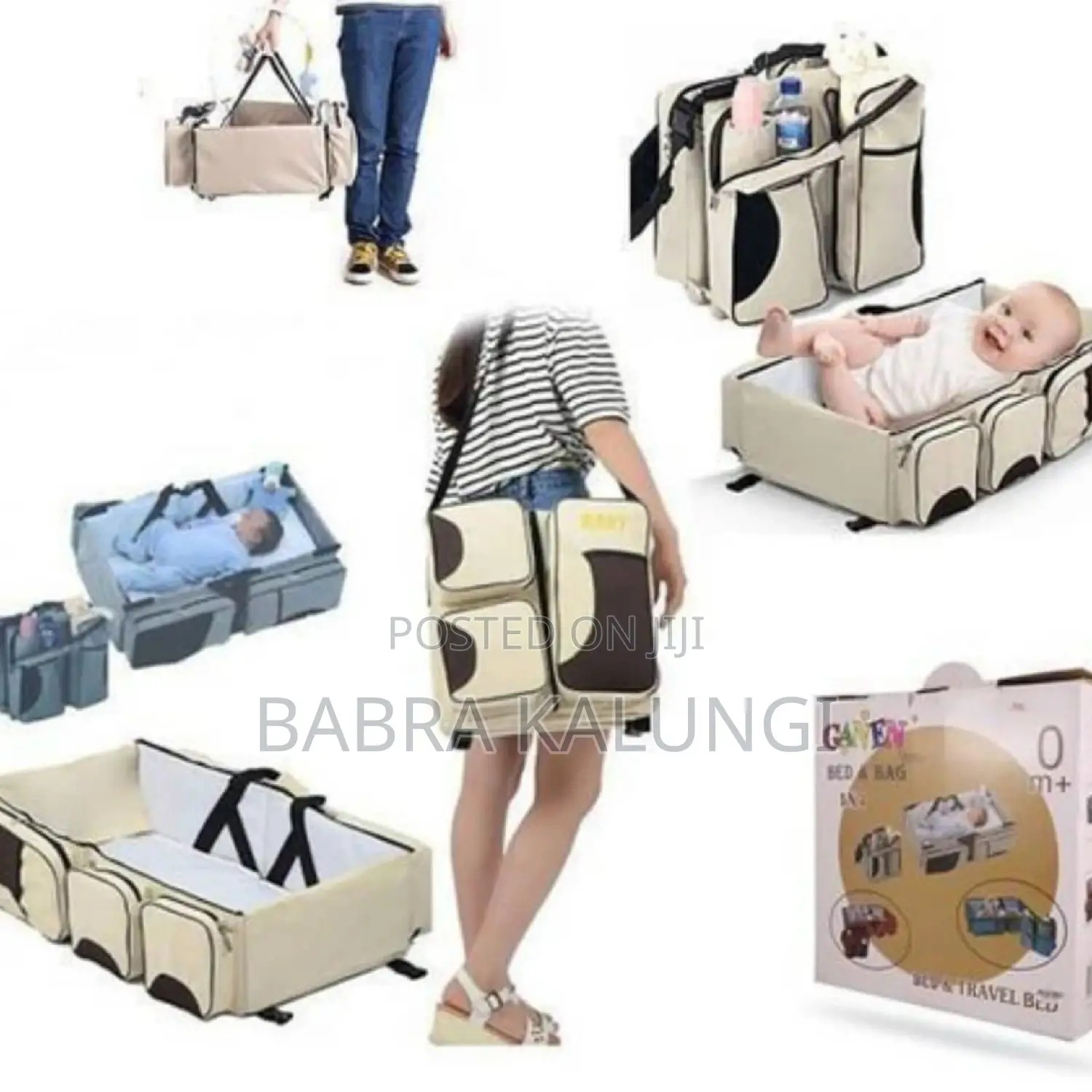 2 in 1 Bed and Bag _ Cream