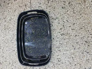 3pcs Blach Goldish Tray Set