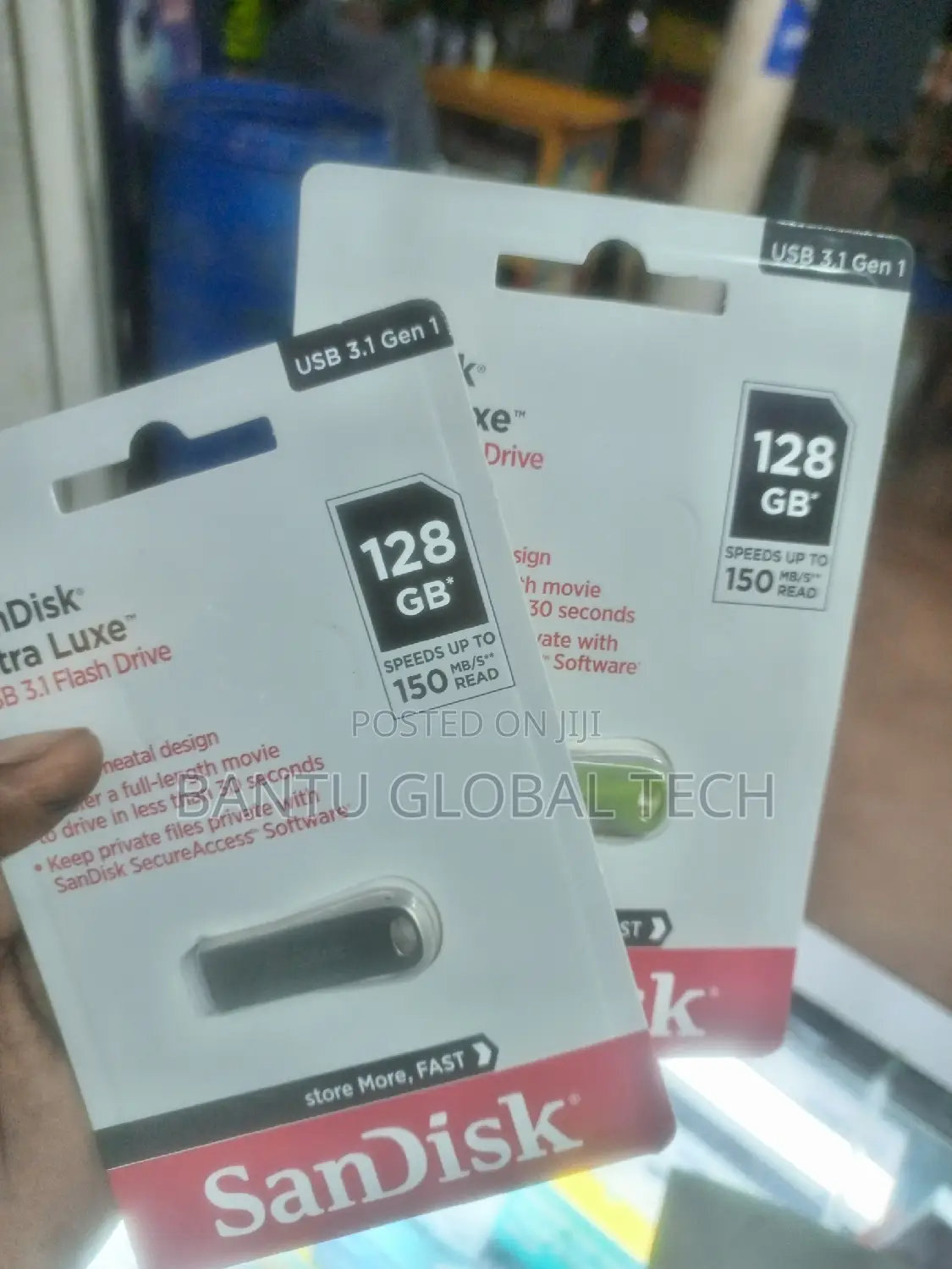 Sandisk 128GB Ultra Luxe USB 3.1 Gen 1 Flash Drive