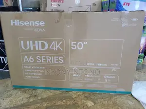 Hisense 50"Inches UHD A6 Series Smart Tv With Free to Air