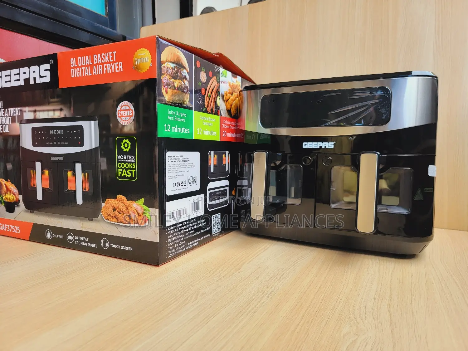 Dual 9ltrs Geepas Airfryer
