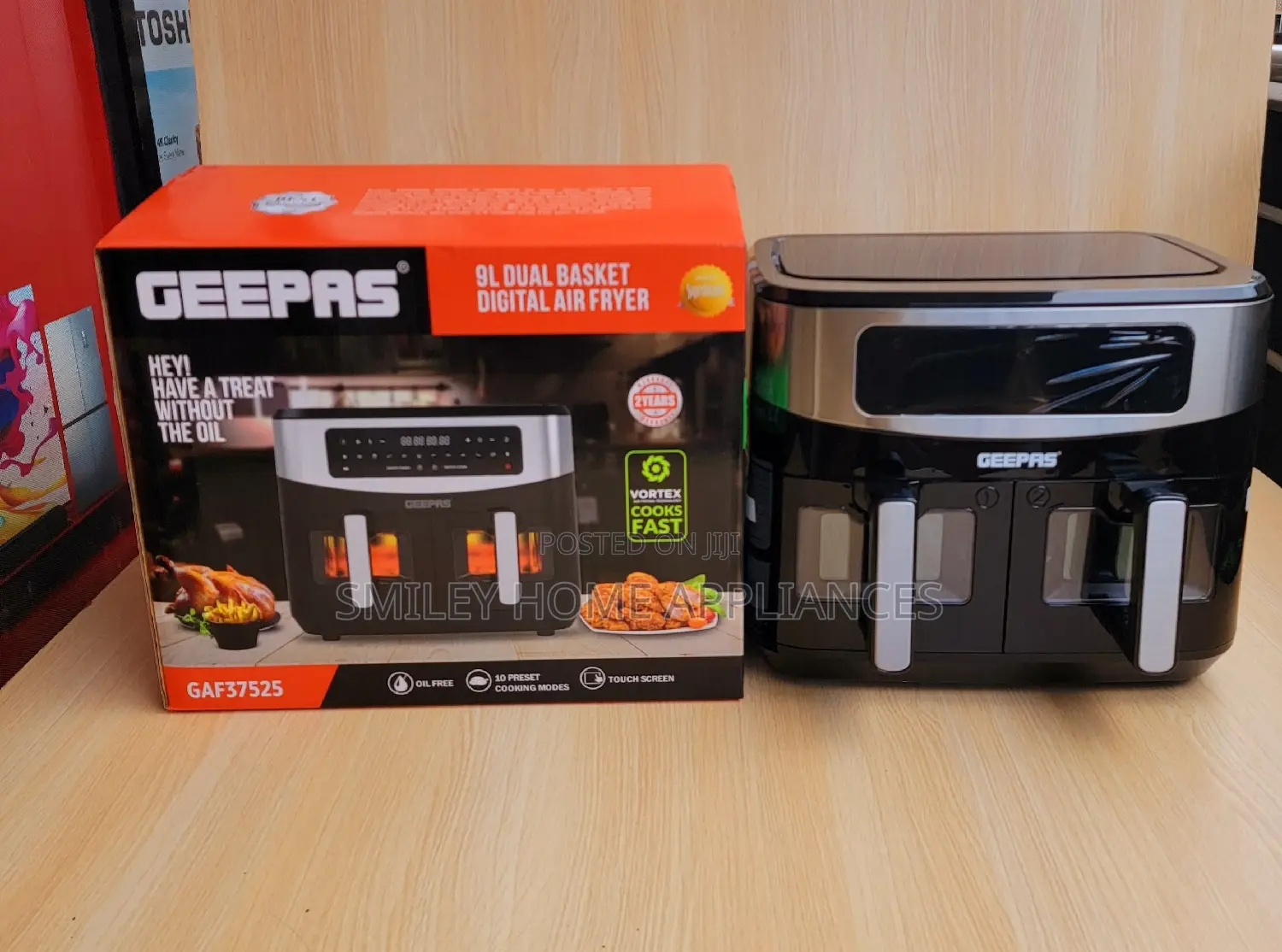 Brandnew Geepas Dual Airfryer 9ltrs