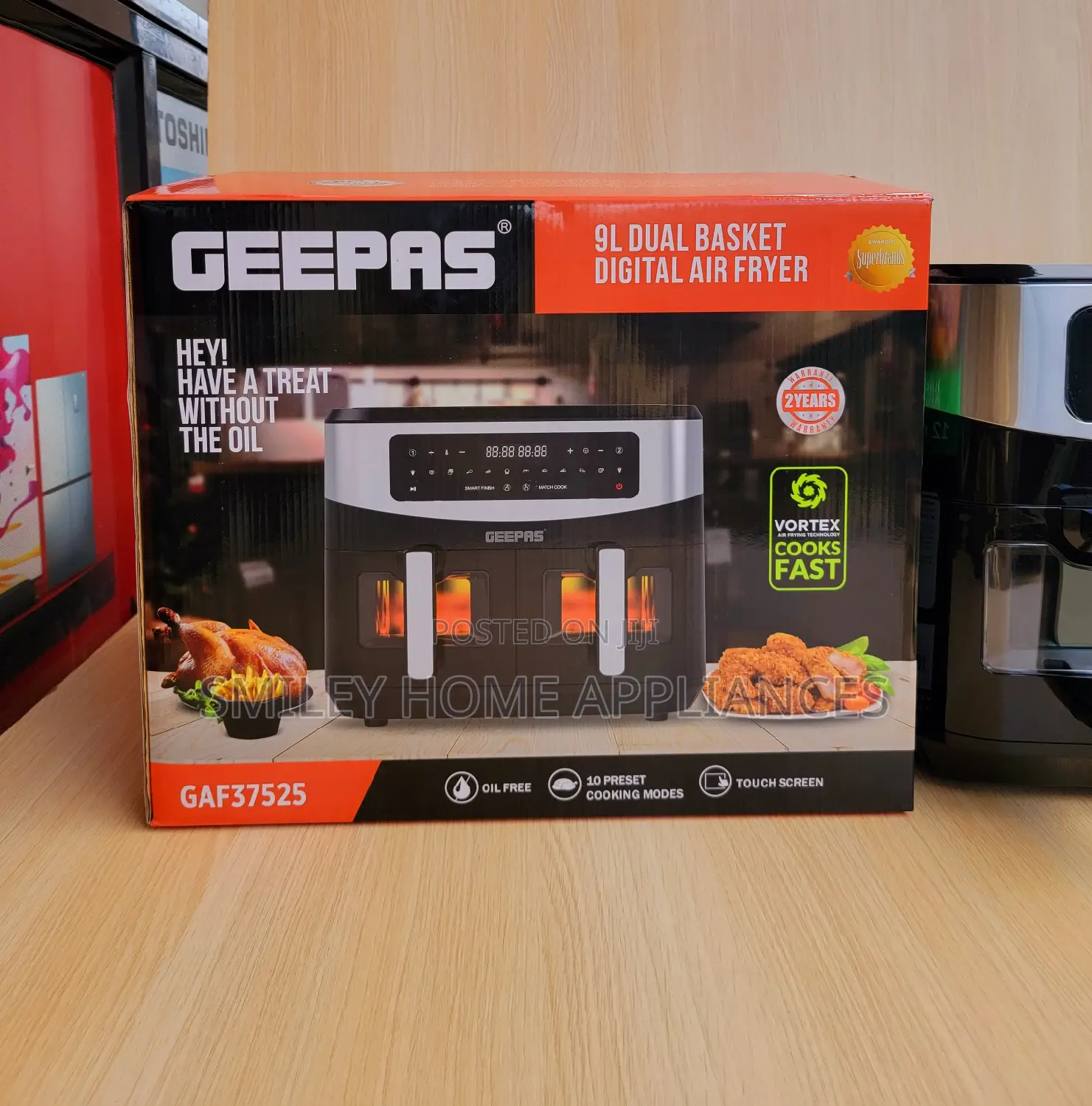 New Arival Geepas 9ltrs Dual Airfyer