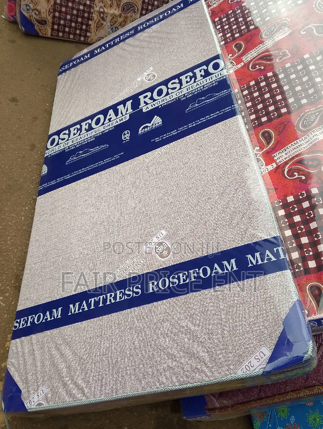 Rosefoam Mattress Super Deluxe.4x6x6inches.( Silver)