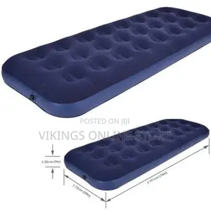 3×6 Camping Air Mattress With Pump - Blue