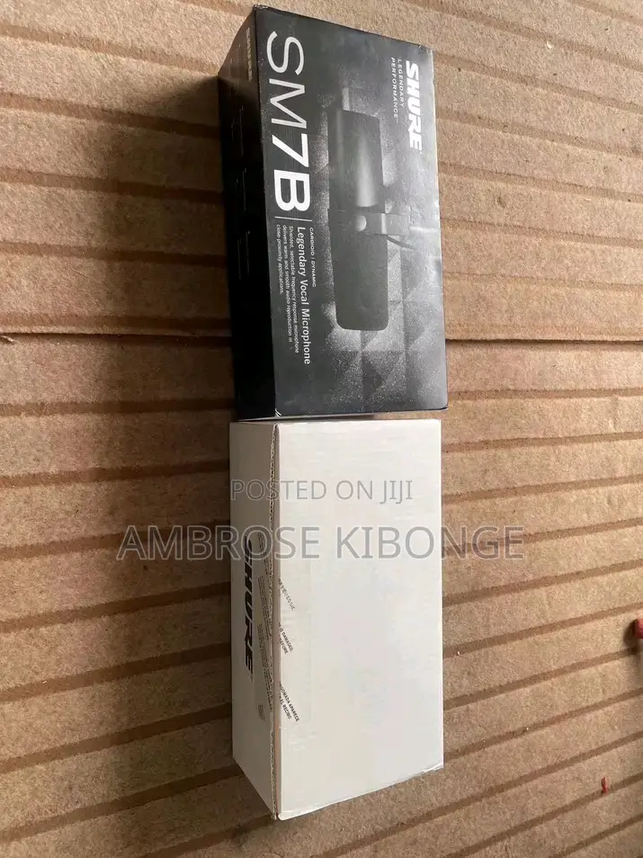 High Quality Sound SHURE SM7B Condenser Studio Microphones.