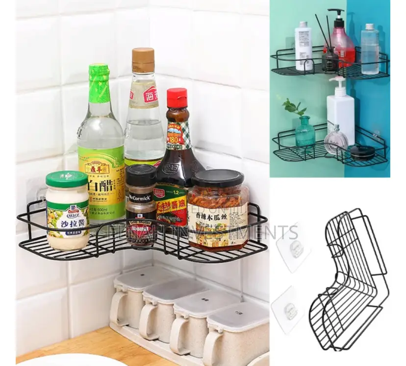 Bathroom Corner/ Kitchen Storage Holder Organizer Rack