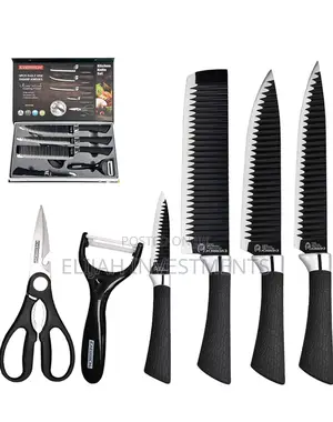 Non Stick Set 6 PCS Stainless Steel Kitchen Knife