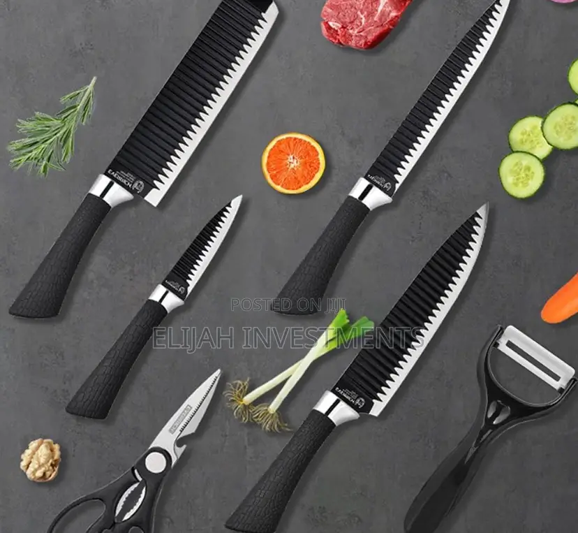 Non Stick Set 6 PCS Stainless Steel Kitchen Knife