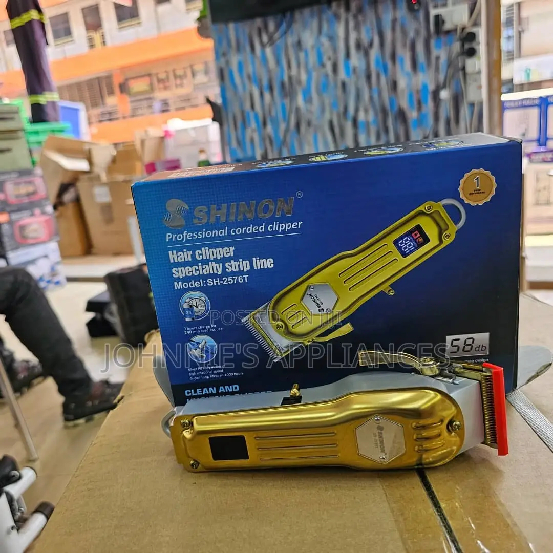 Shinon Rechargeable Hair Clipper 1yr Warranty