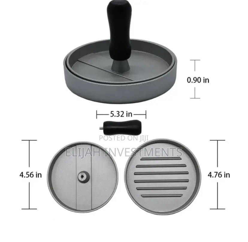Heavy Duty Non-Stick Burger Press Aluminum Hamburger
