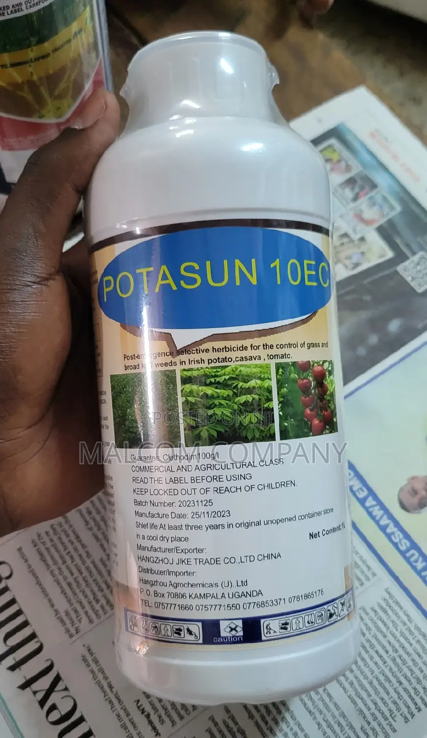 Selective Herbicide Weed Control for Tomatoes.