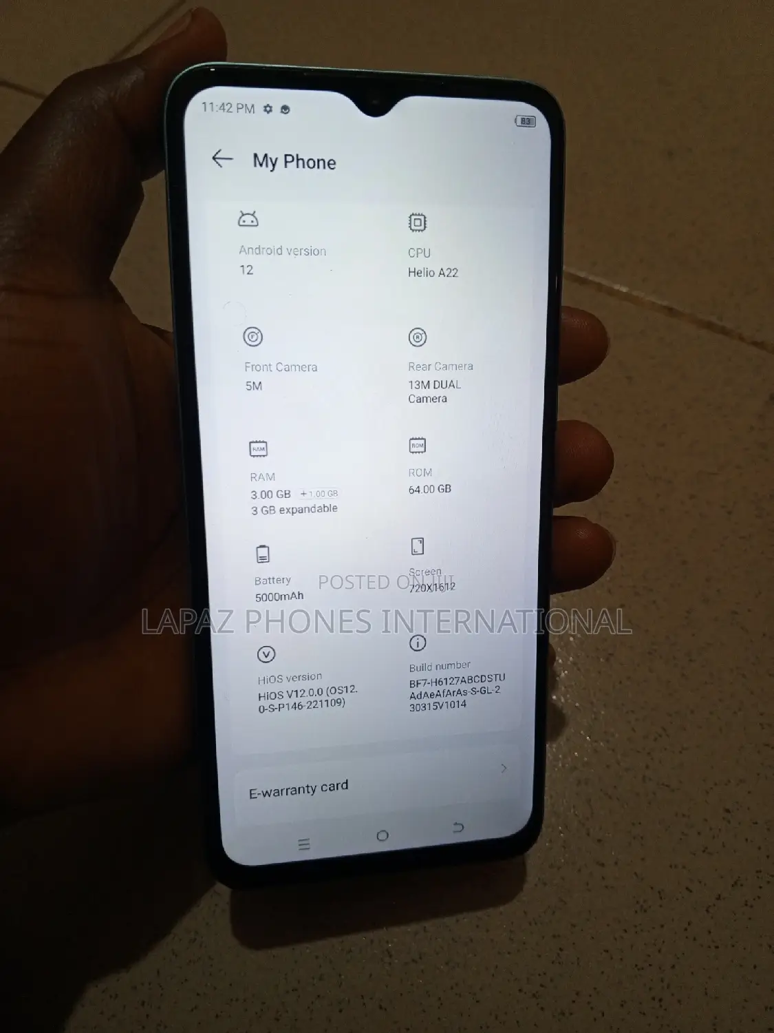 Tecno Pop 7 Pro 64 GB Blue