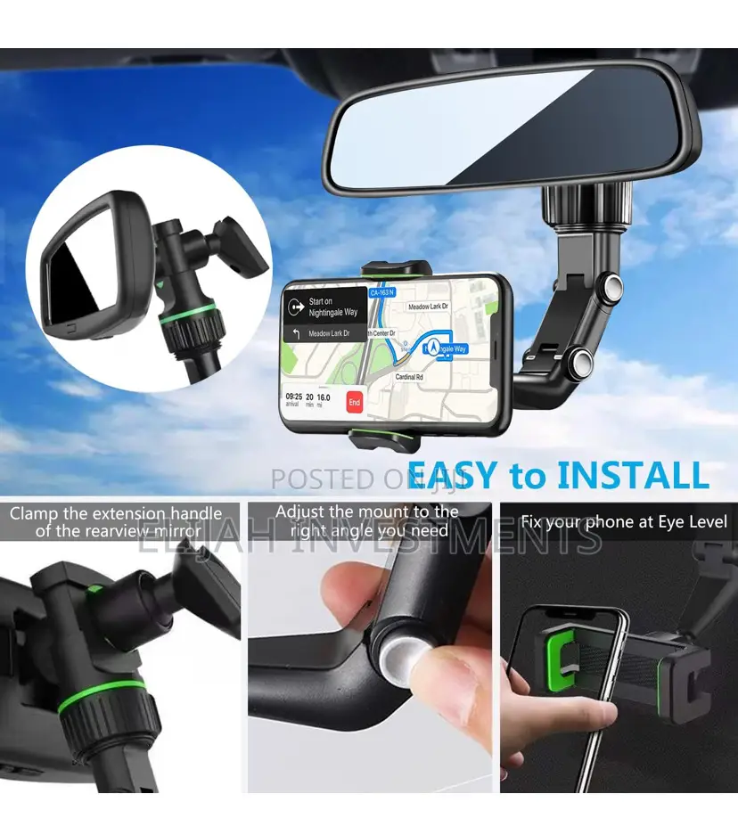 Car Phone Holder Mount/ Rearview Mirror Phone Holder for Car