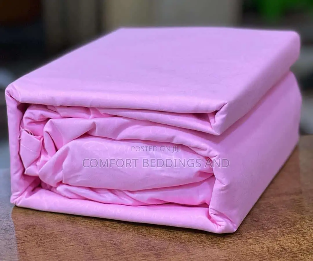 Fitted Cotton Bedsheets Pink 5*6, 6*6