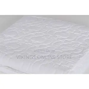 Quilted Water Noise Proof Mattress Protector - White