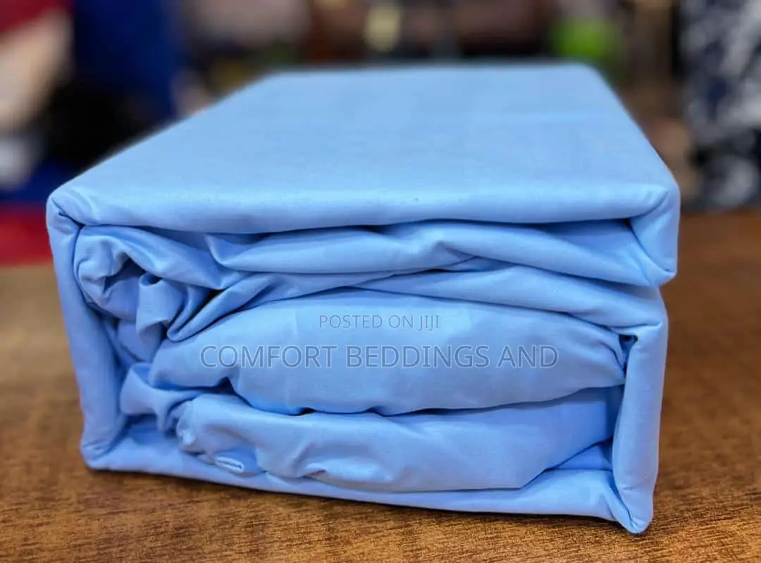 Fitted Cotton Bedsheets Blue 5*6, 6*6