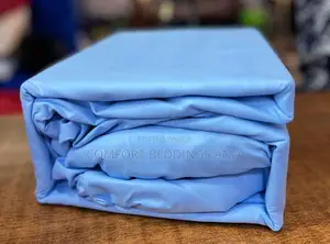 Fitted Cotton Bedsheets Blue 5*6, 6*6