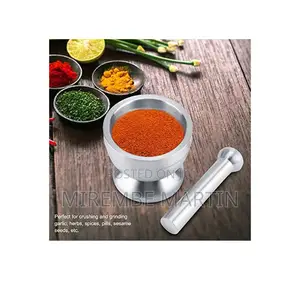 Stainless Steel Mortar and Pestle.