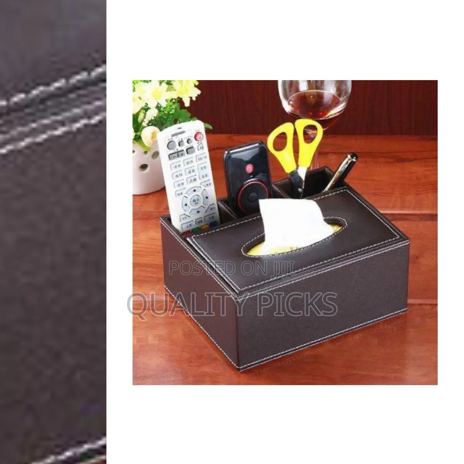 Leather Tissue Holder