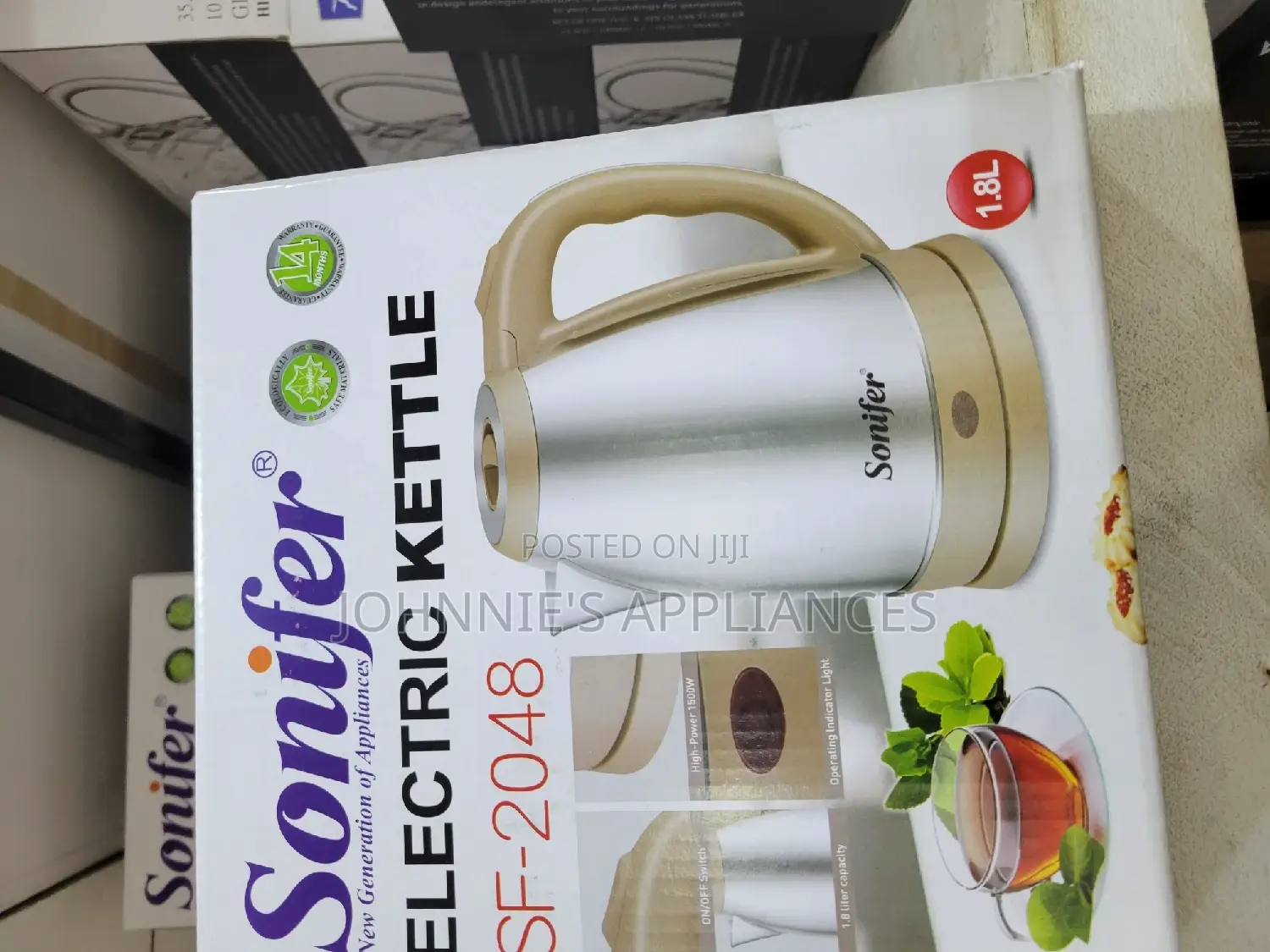 Sonifer Electric Kettle 1.8L Automatic Switch