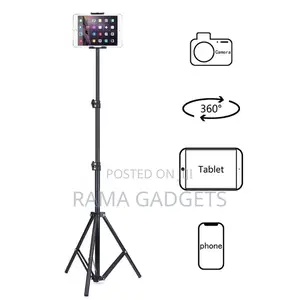 Tripod Floor Stand for Tablets and Mobile Phones