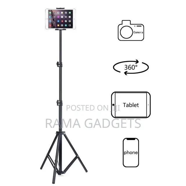 Tripod Floor Stand for Tablets and Mobile Phones