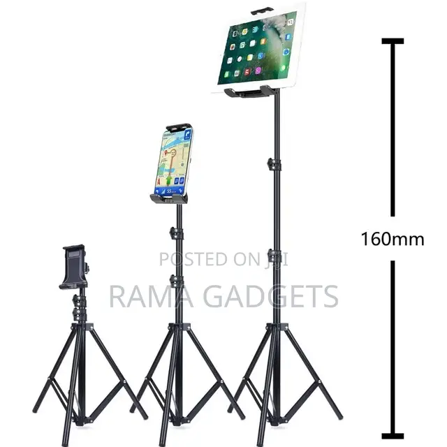 Tripod Floor Stand for Tablets and Mobile Phones