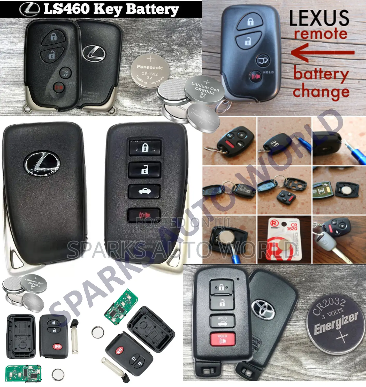 All Lexus/Land Cruiser Key Remote Batteries Replacement