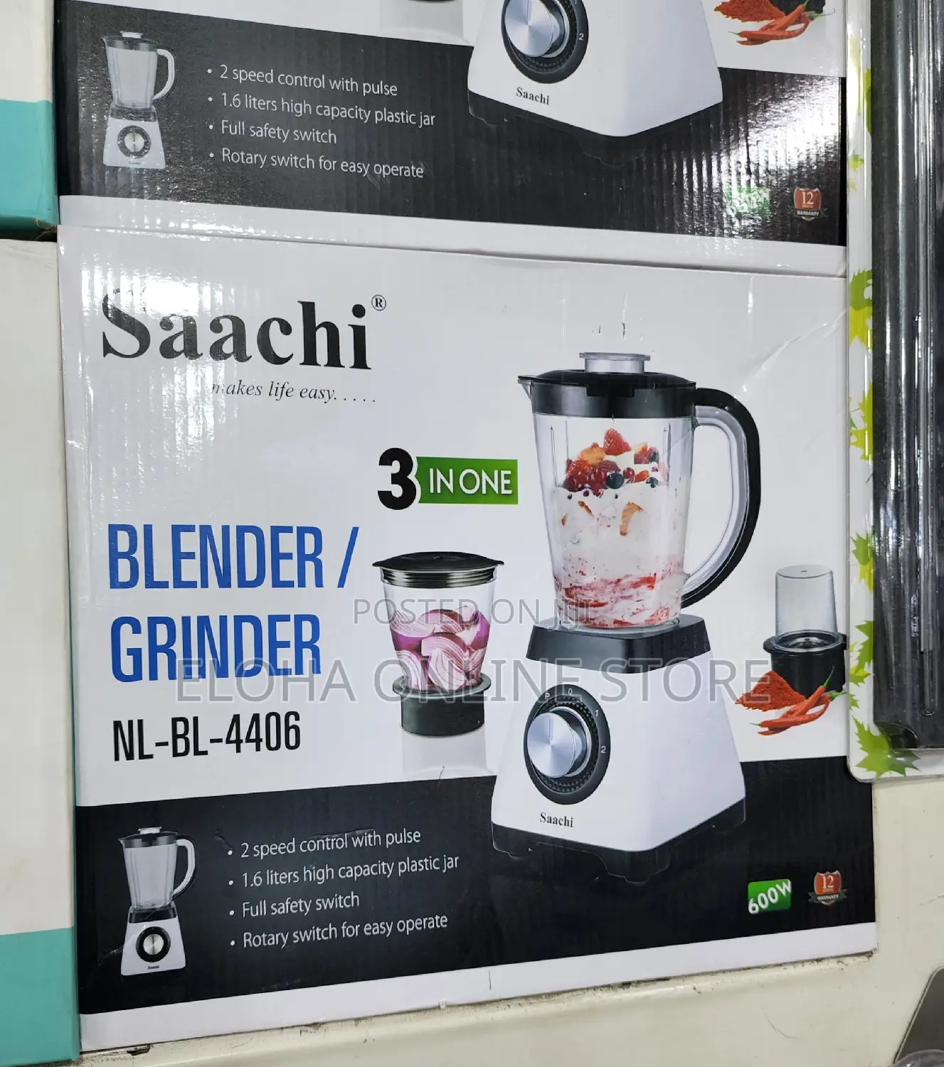 Saachi 3 in 1 Blender/Grinder