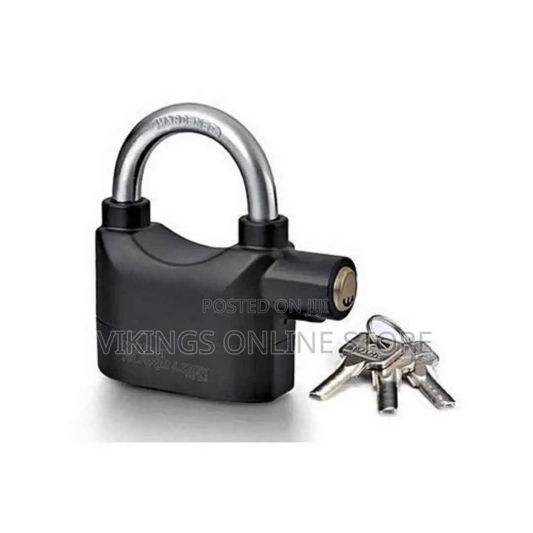 Kinbar Loud Alarm on Intruder Touch Padlock - Black