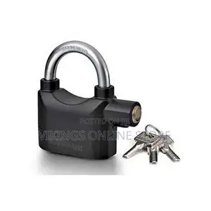 Kinbar Loud Alarm on Intruder Touch Padlock - Black
