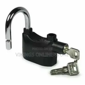 Kinbar Loud Alarm on Intruder Touch Padlock - Black