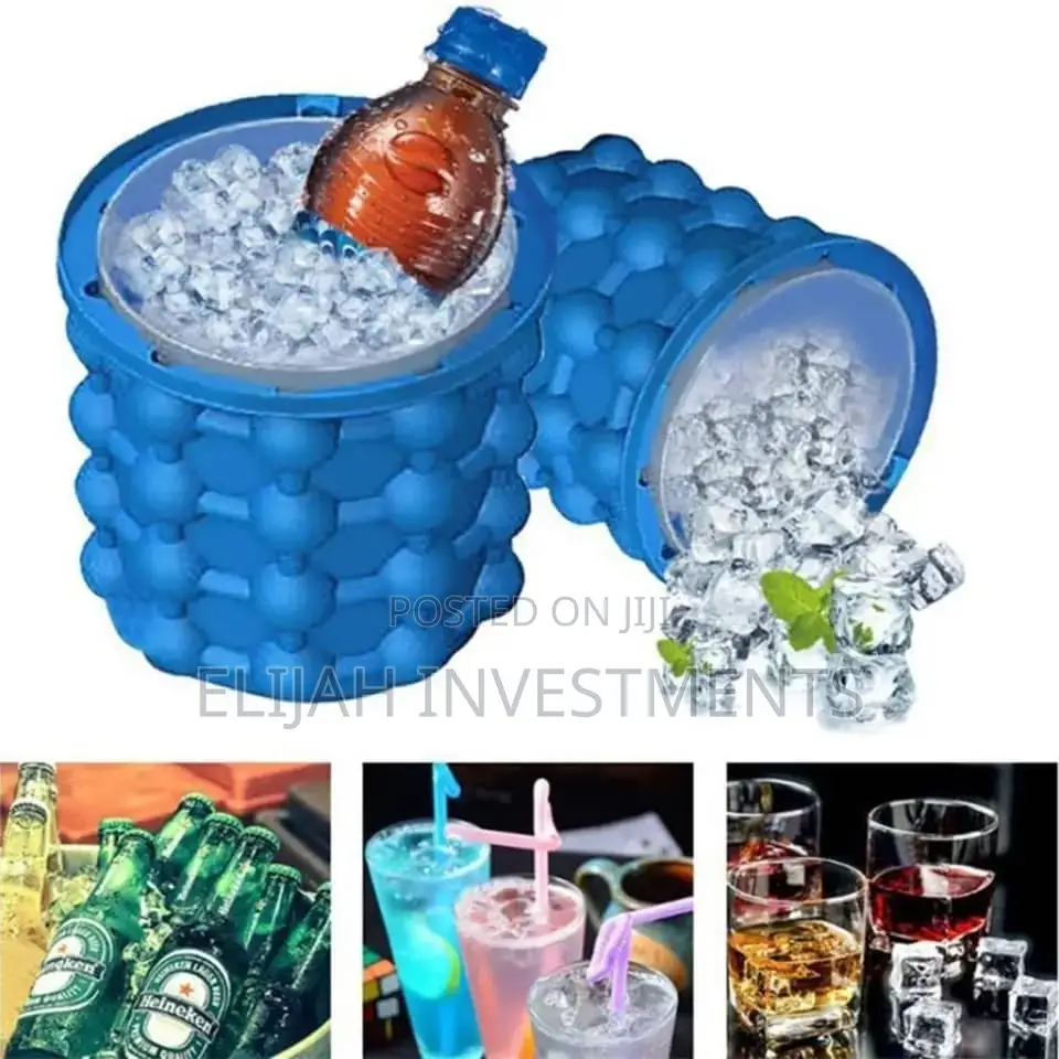 Standard Multicolor Silicone Ice Cube Holder/ Bucket