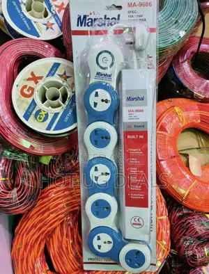 Photo - Marshal 6 Way High Quality Heavy Duty Extension Cable Socket
