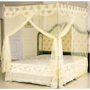 4 Stand / Pole Mosquito Net - Cream