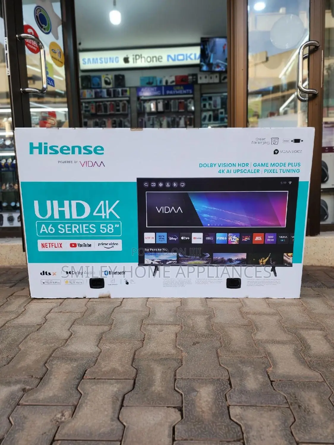 Hisense 58inches Uhd4k A6series Smart Tv With 3year Warranty