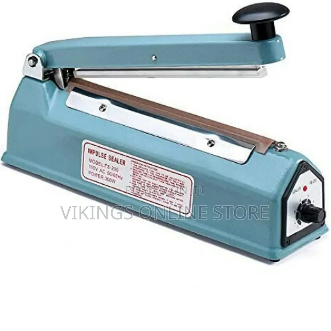 Hand Lmpulse Sealer Heat Seal Machine- Fs 200- Blue
