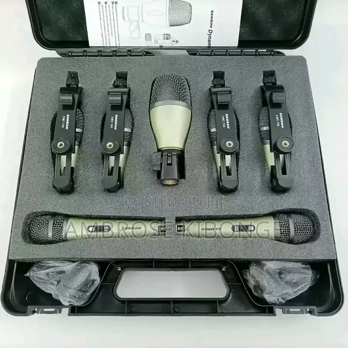 SAMSON AUDIO 7pieces Drum Kit Dynamic Drum Microphone System