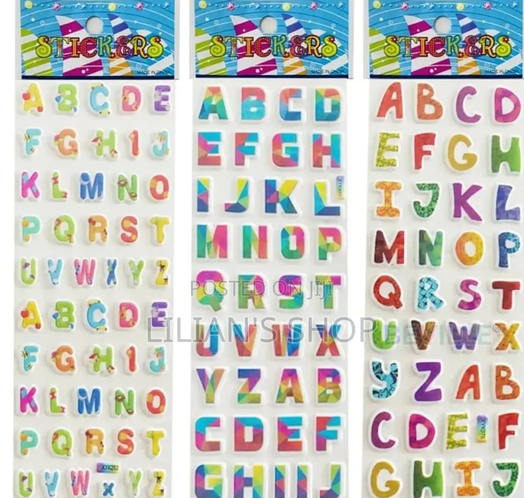 1 Sheet A -Z English Alphabet Sticker.