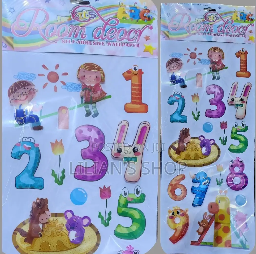 0 To 10 Kids Wall Number Sticker