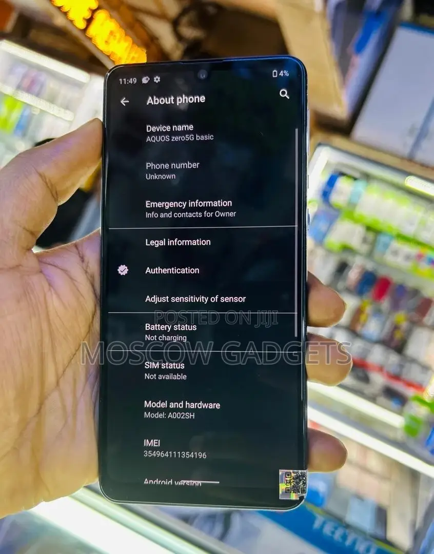 Sharp Aquos Zero 5G Basic 64 GB Blue
