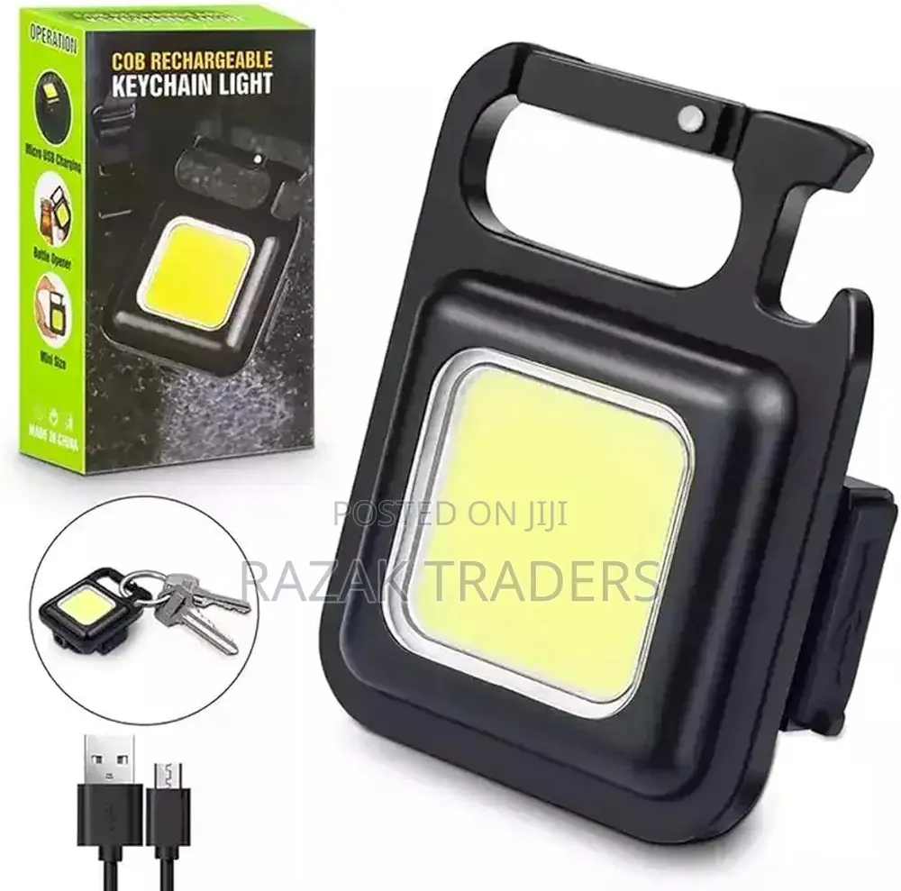Keychain Light LED Work Light COB Rechargeable Mini