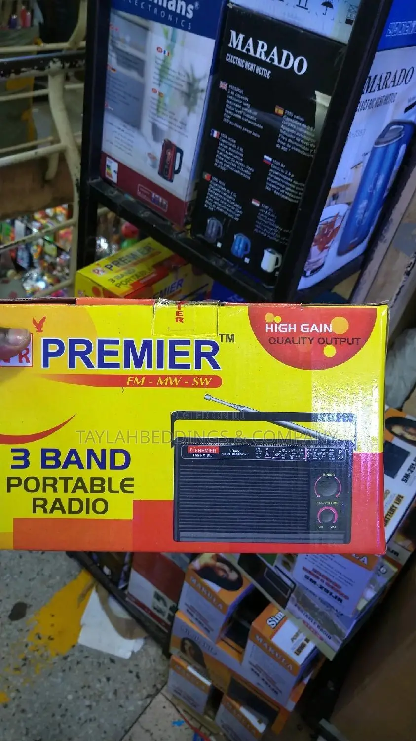 Premier PR Premiertm3 Band Portable Radio(FM-Mw-Sw) - Black