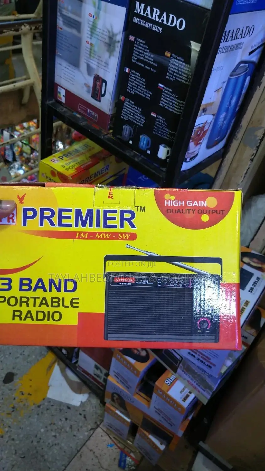 Premier PR Premiertm3 Band Portable Radio(FM-Mw-Sw) - Black