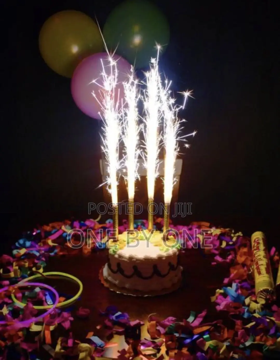 SPARKLING BIRTHDAY CANDLES 12cm 6 PCS